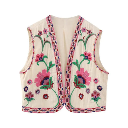 Vivienne™ | Vintage Floral Boho Vest