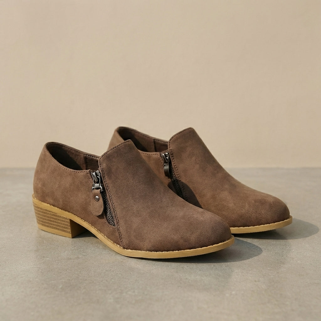Women's Ankle Boots Orthopedic Almond Toe Low Heel