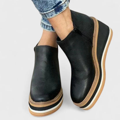 Women's Closed Toe Platform Boots