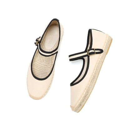 Women's Canvas Espadrille Mary Jane Shoes Breathable - Vonnera