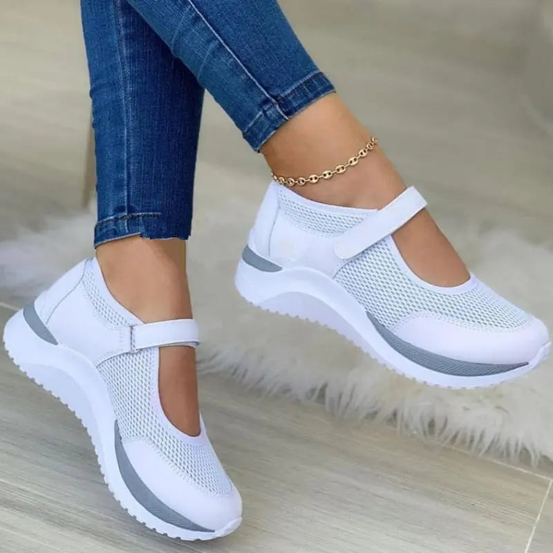 Women's Breathable Mary Jane Sneakers Comfortable - Vonnera