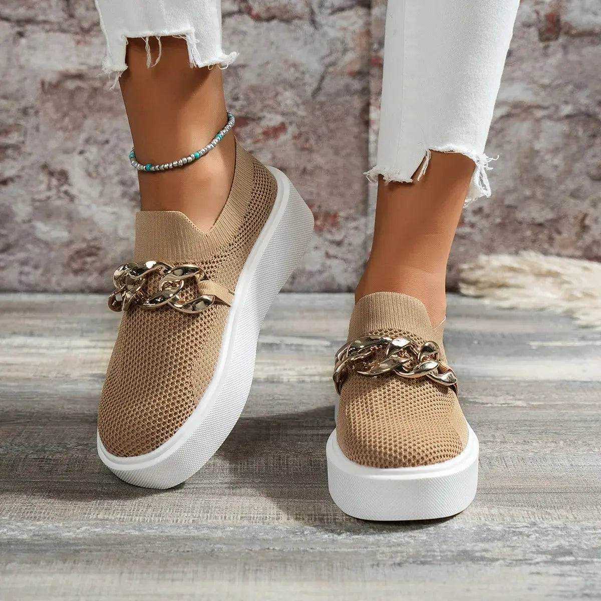 Women's Breathable Slip-On Sneakers Comfortable - Vonnera