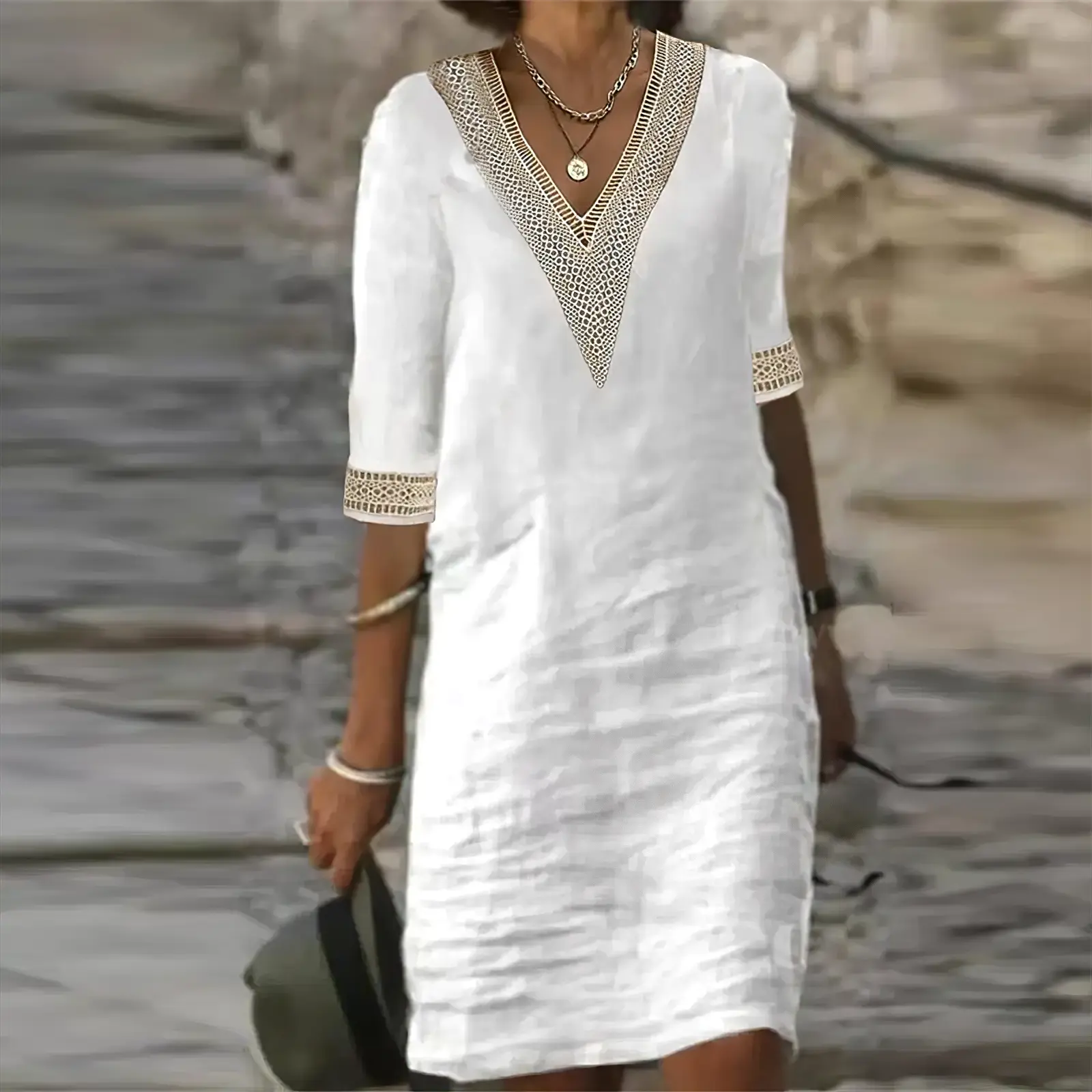Women's Breathable Summer Dress Comfortable - Vonnera