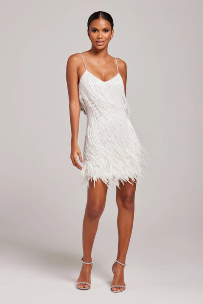 Women's Fringe Feather Cocktail Dress