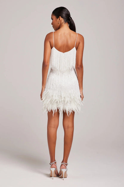 Women's Fringe Feather Cocktail Dress
