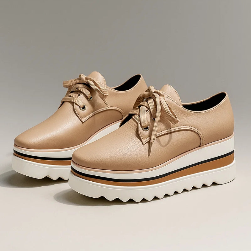 Men's Platform Oxford Shoes Lace-Up Leather - Vonnera