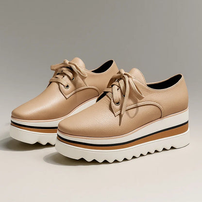 Men's Platform Oxford Shoes Lace-Up Leather - Vonnera