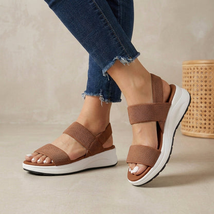 Orthopedic Platform Sandals Elastic Strap Comfortable