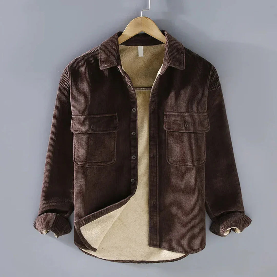 Men's Corduroy Shirt Warm Casual