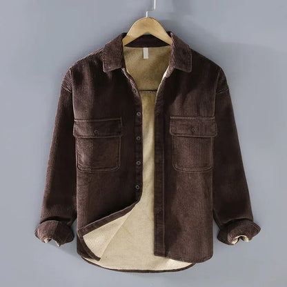 Men's Corduroy Shirt Warm Casual