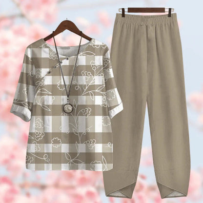 Women's Floral Two Piece Outfit