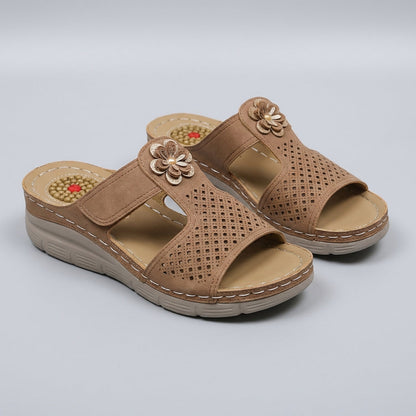 Women's Orthopedic Slide Sandals Cushioned Support Floral