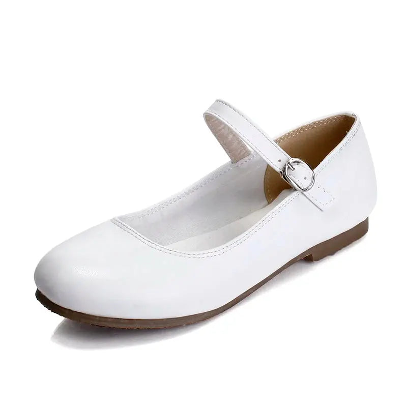 Buckle Strap Black Ballet Flats for Women – Stylish & Comfortable Everyday Footwear