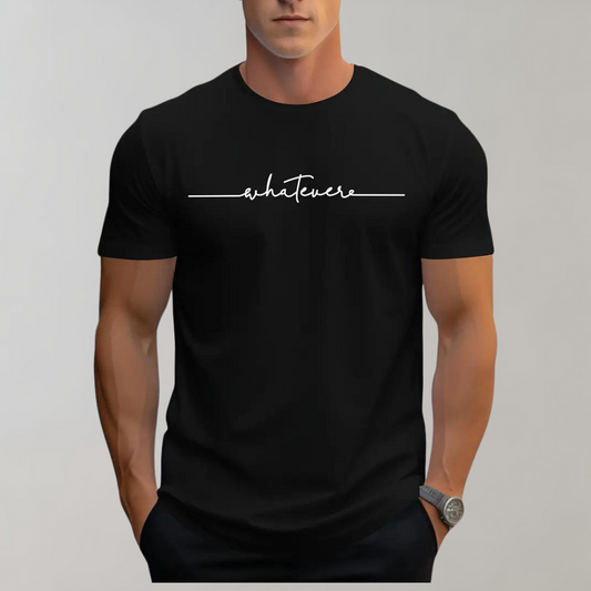Men's Casual Crew Neck T-Shirt Minimalist Print - Vonnera