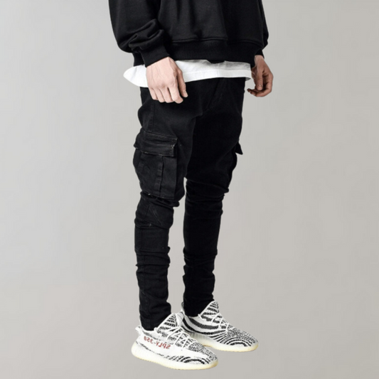 Men's Cargo Pants Casual Cotton Beige - Vonnera