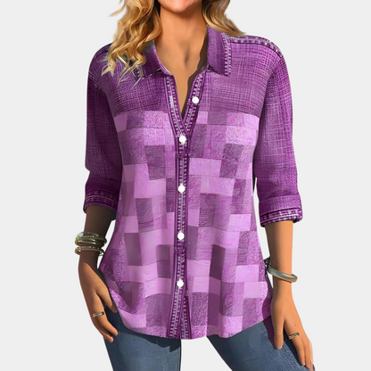 Women's Check Pattern Blouse