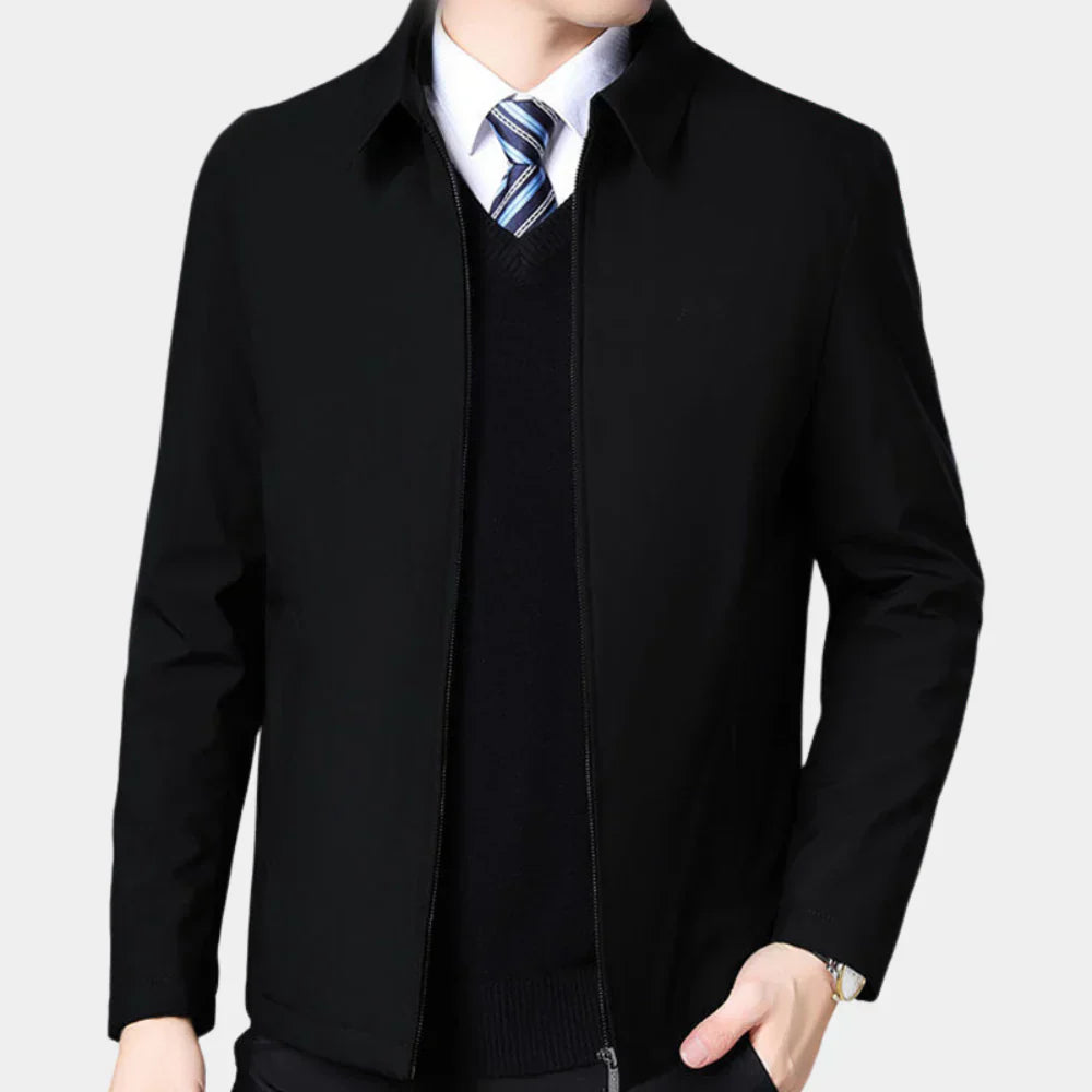 Men's Fall Jacket Zipper Classic Collar - Vonnera