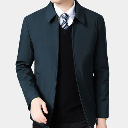 Men's Fall Jacket Zipper Classic Collar