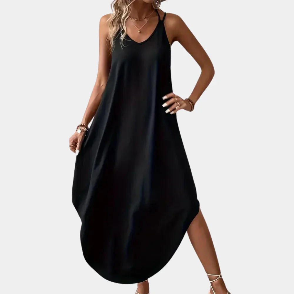 Women's V-Neck Camisole Dress - Vonnera