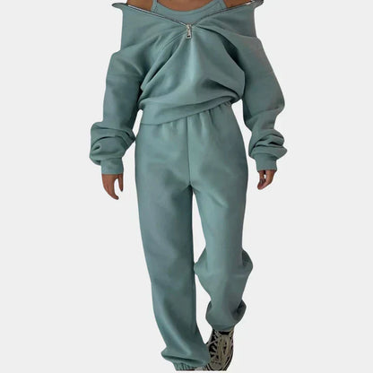 Women's Tracksuit Pullover Zipper Jacket