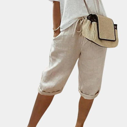 Women's Linen Blend Shorts