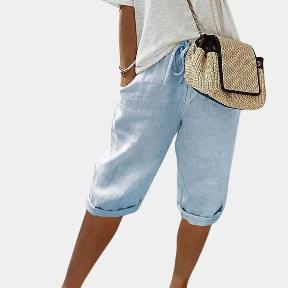 Women's Linen Blend Shorts