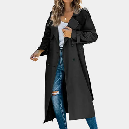 Women's Trench Coat Waterproof Tan - Vonnera