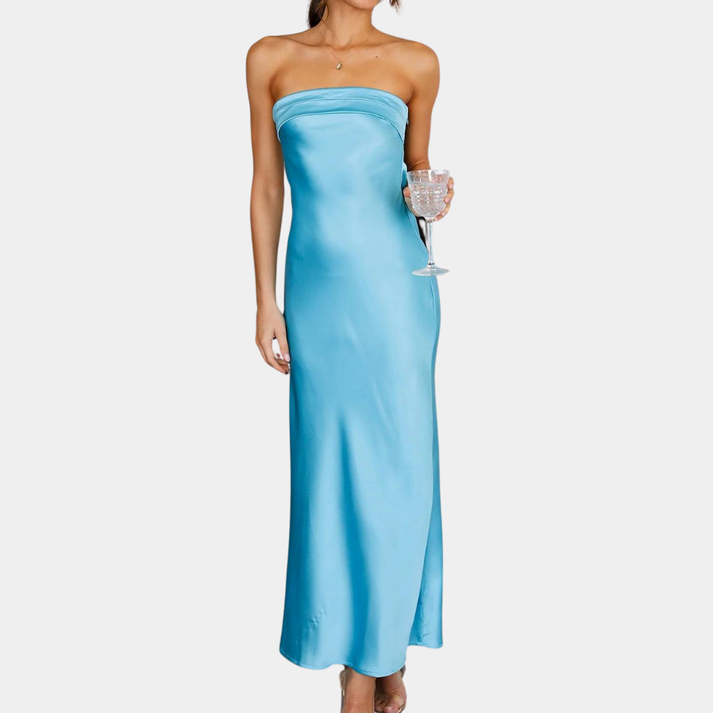Women's Strapless Evening Gown - Vonnera