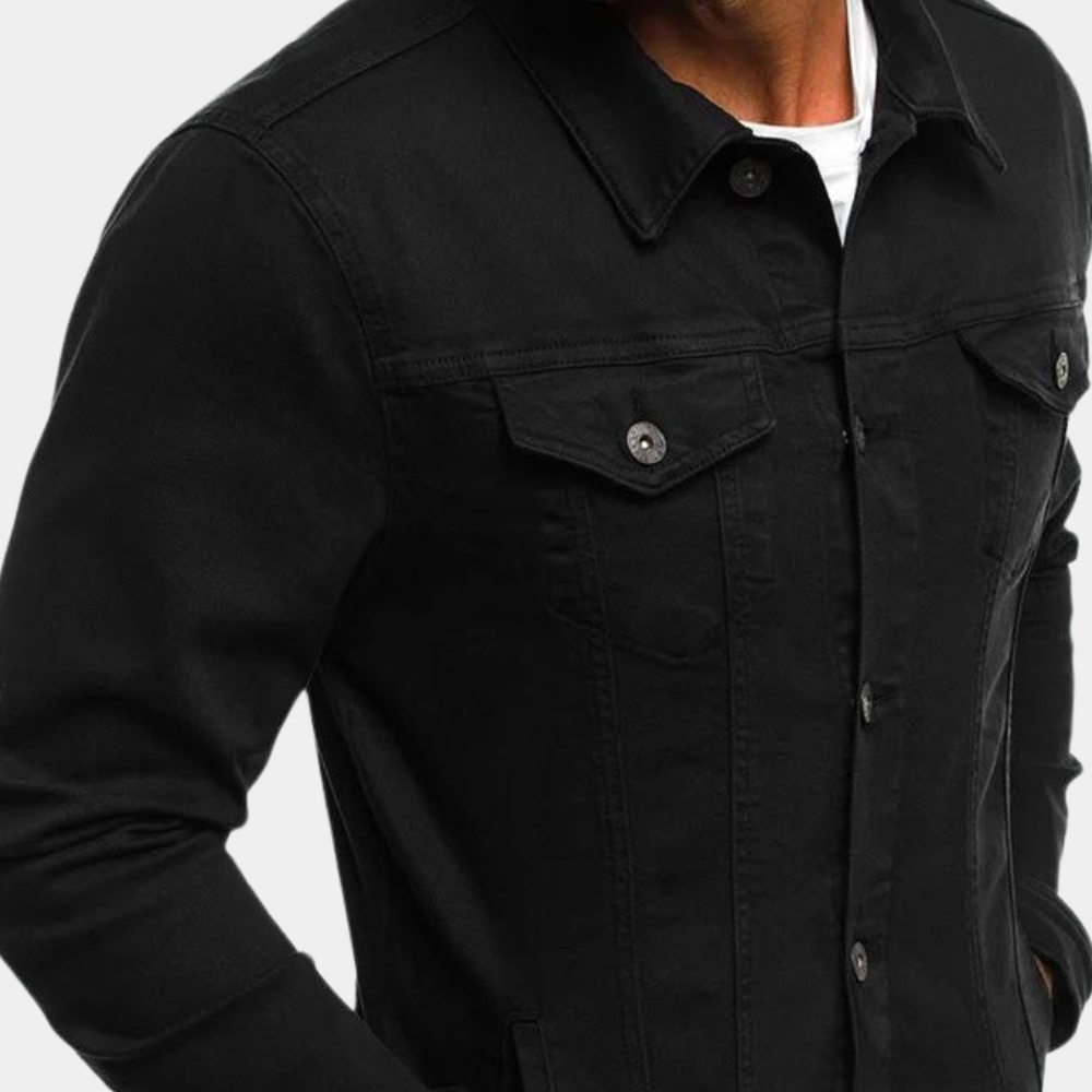 Men's Denim Jacket Casual Timeless Blue