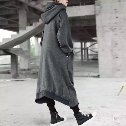 Women's Oversized Hooded Zip Coat