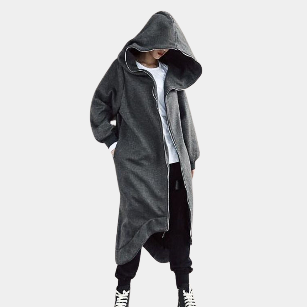 Women's Oversized Hooded Zip Coat