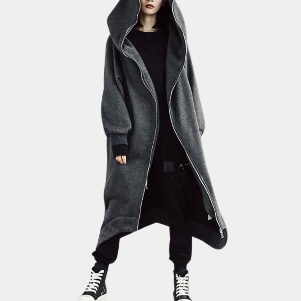 Women's Oversized Hooded Zip Coat