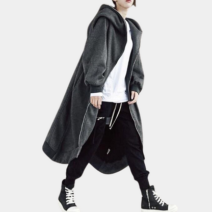 Women's Oversized Hooded Zip Coat