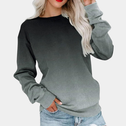Women's Lightweight Breathable Sweatshirt Gradient Pattern - Vonnera