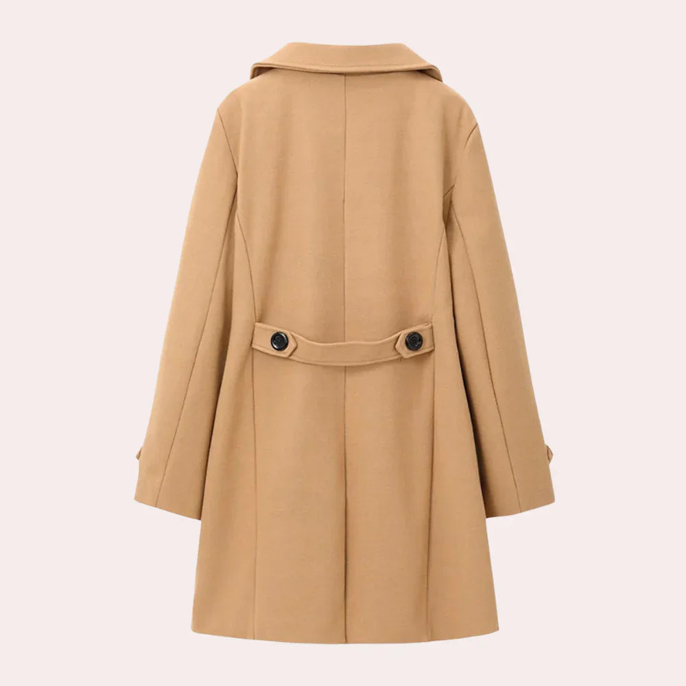 Men's Wool Coat Elegant Black
