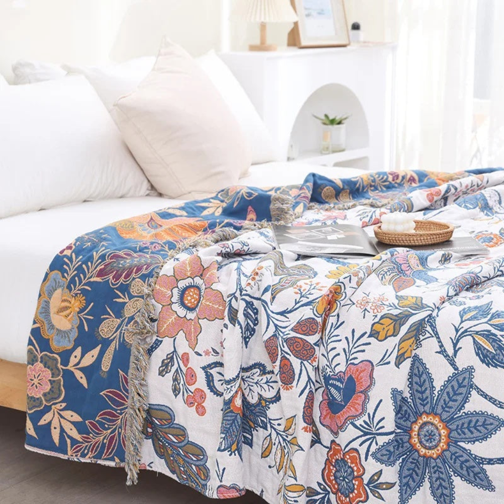 Floral Throw Blanket - Vonnera