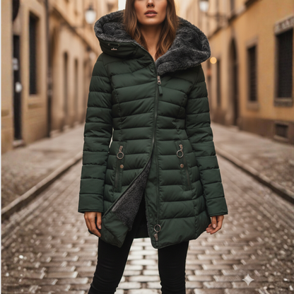 Women's Down Hooded Winter Jacket