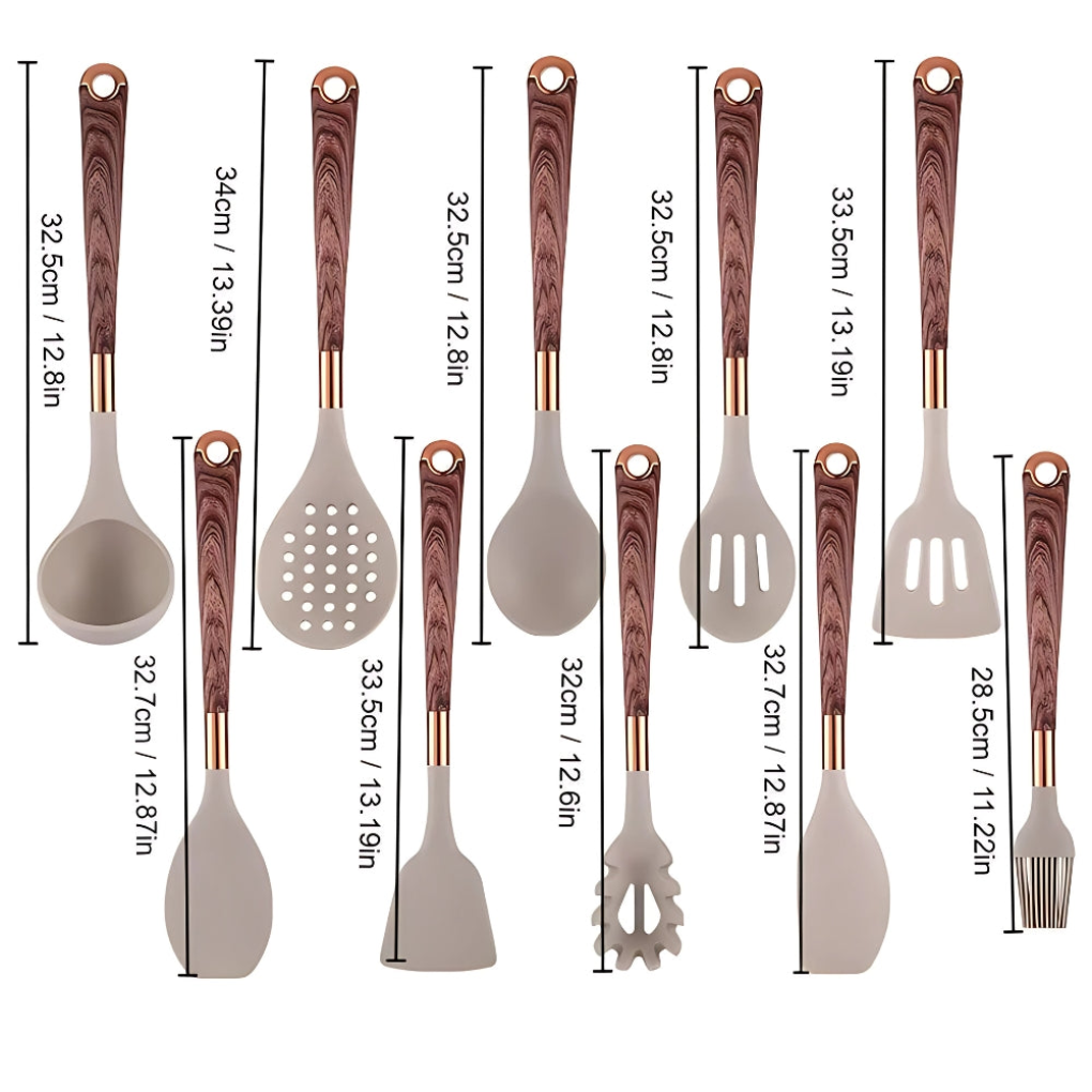 Silicone Cooking Utensil Set 10 Piece