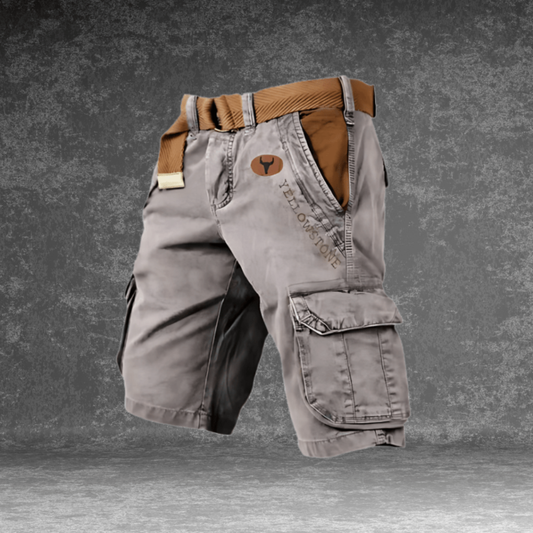 Men's Cargo Shorts Cotton Beige - Vonnera