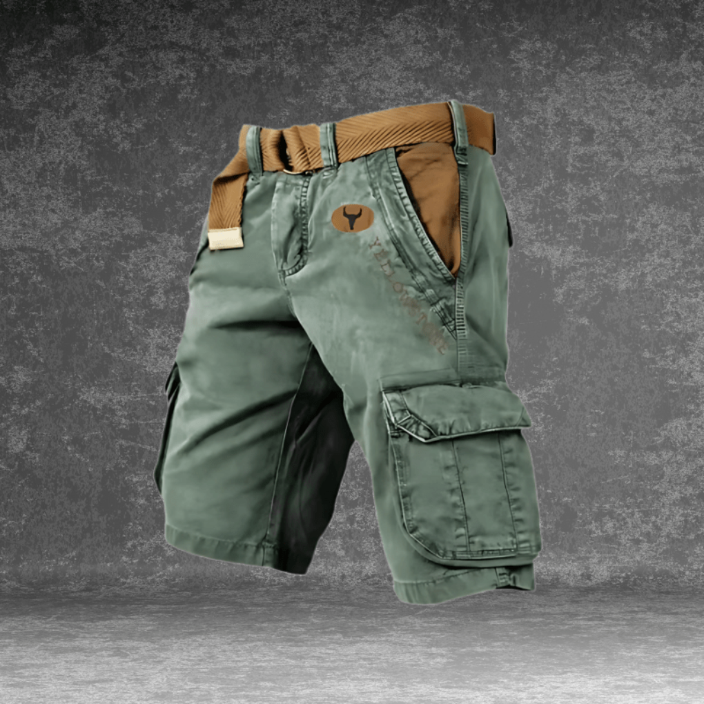 Men's Cargo Shorts Cotton Beige