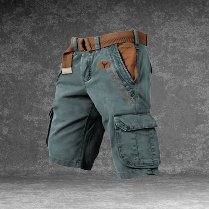Men's Cargo Shorts Cotton Beige