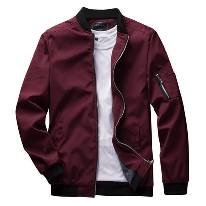 Men's Lightweight Zip-Up Jacket With Pocket