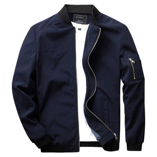Men's Lightweight Zip-Up Jacket With Pocket - Vonnera