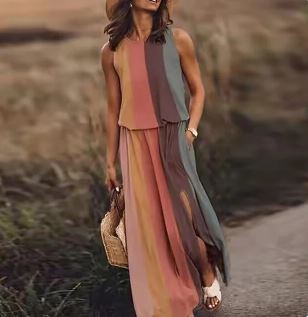 Women's Maxi Dress Graphic Print Summer Dress