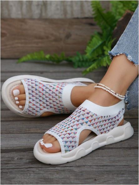 Luna | Women's Casual Open Toe Slip-On Platform Sandals