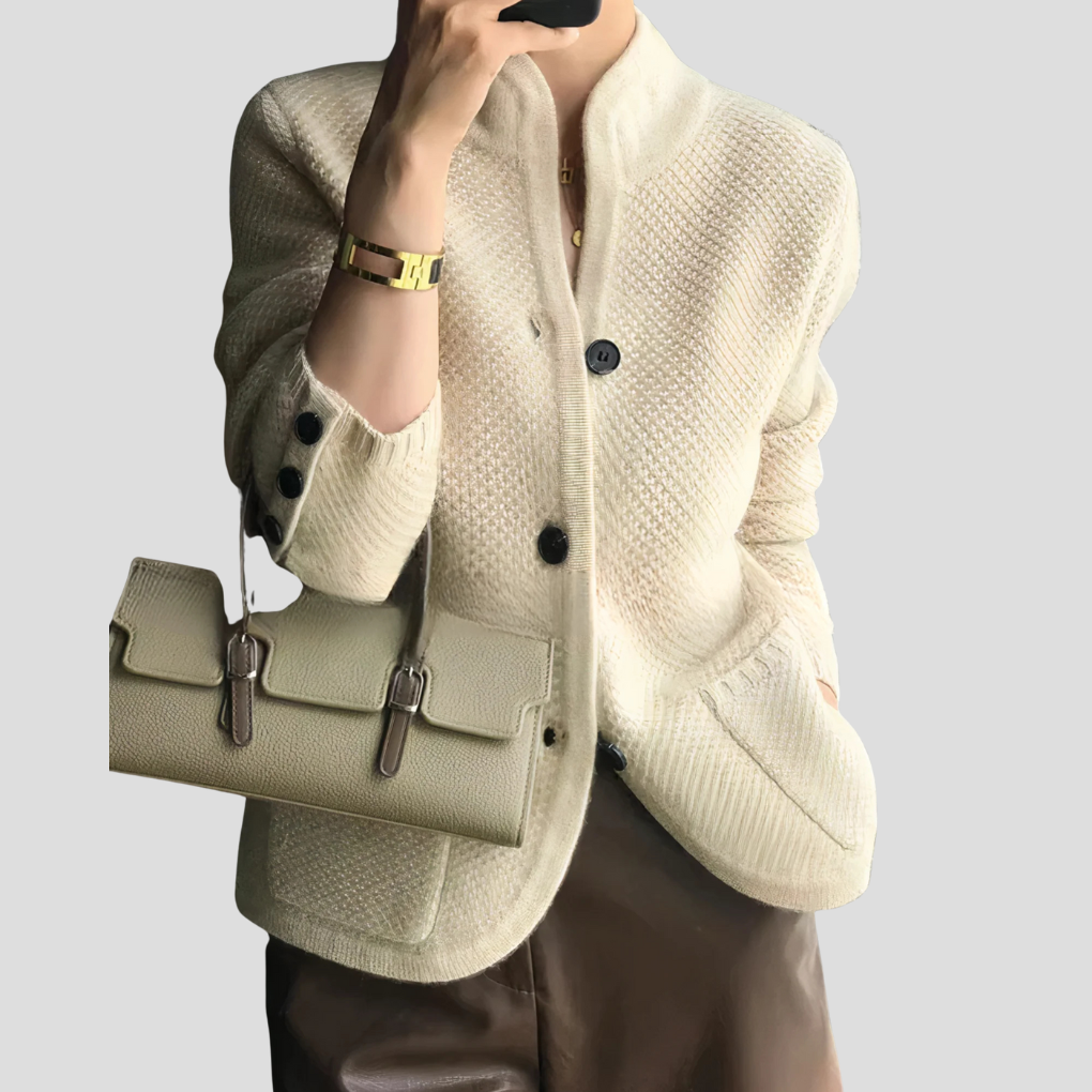 Women's Cashmere V-Neck Cardigan - Vonnera