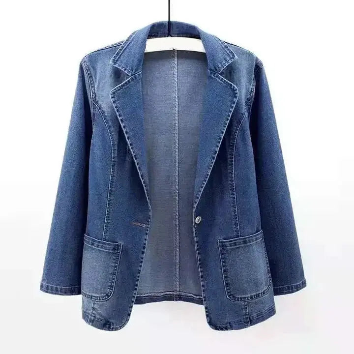 Women's Denim Blazer Casual Comfortable - Vonnera