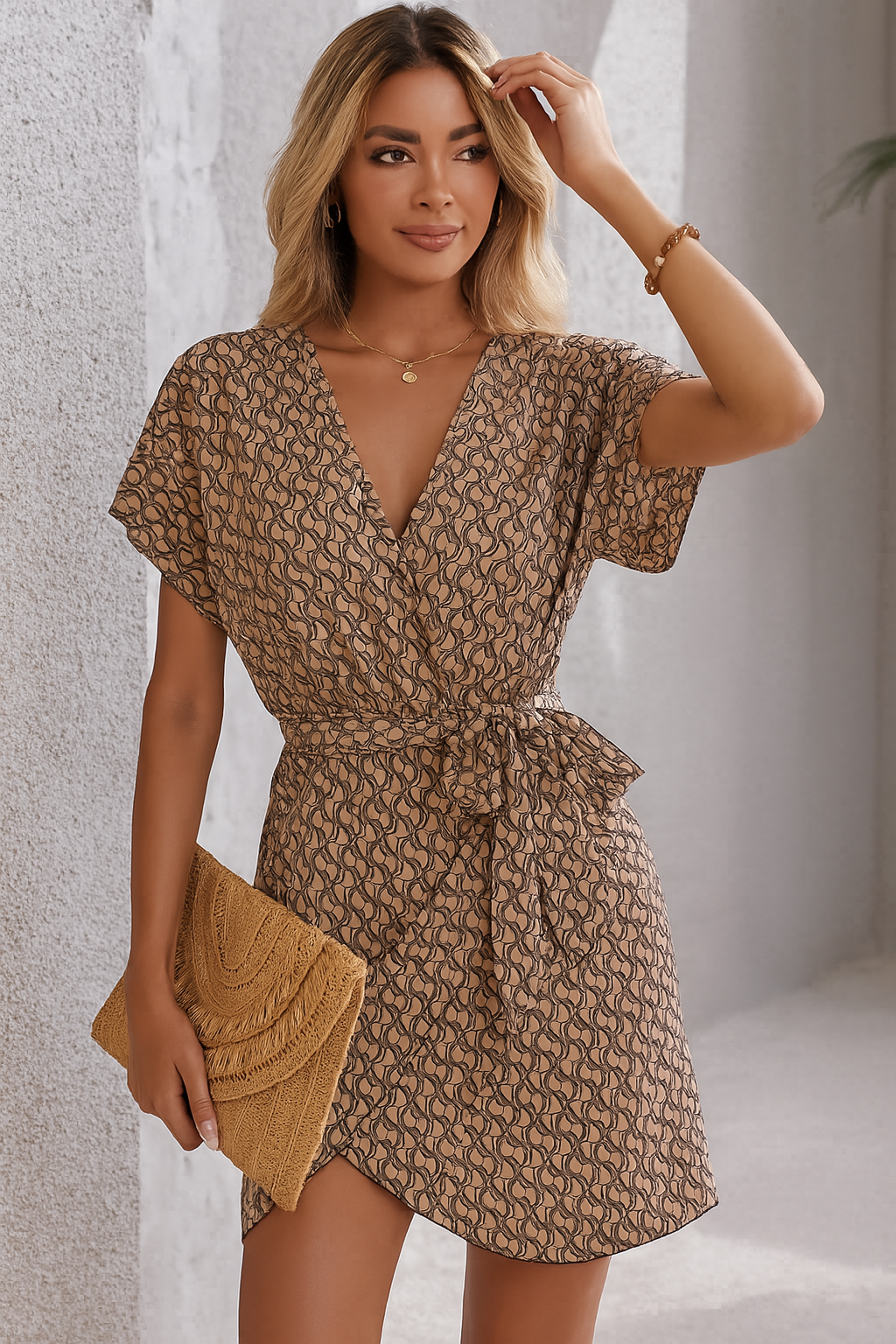 Women's Printed Mini Dress - Vonnera