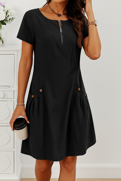 Women's Button Detail Summer Dress