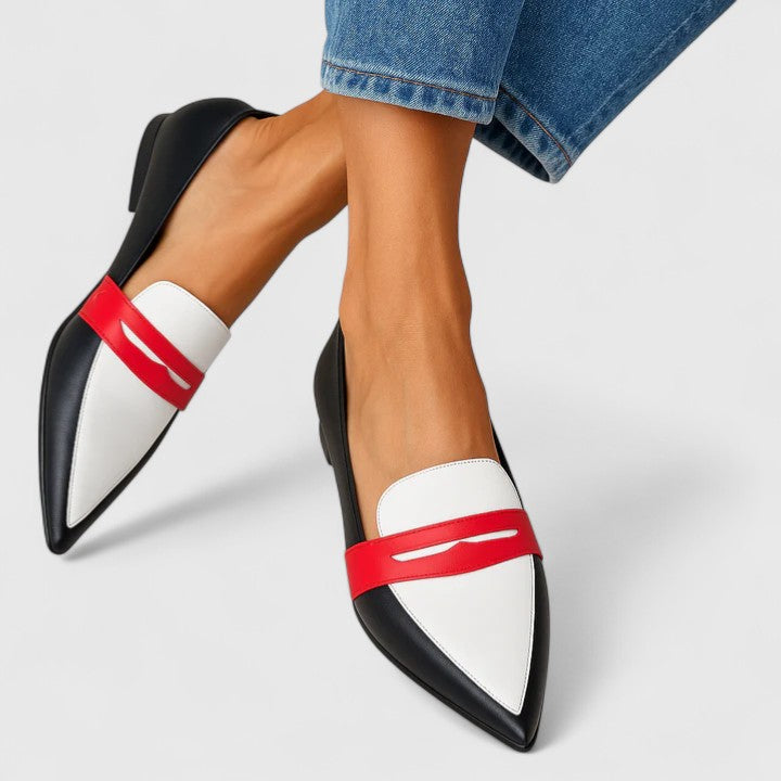 Women's Pointed Slip-On Loafers Flat Outsole - Vonnera